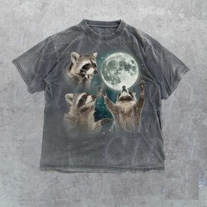 Three Raccoons Retro Unisex T-shirt